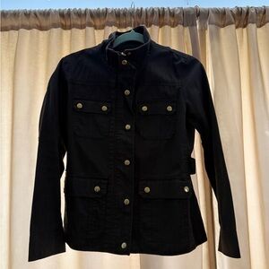 Women's Navy Green Military Style Jacket
